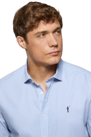 Chemise slim - Bleu