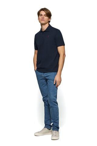 Polo regular - Bleu marine