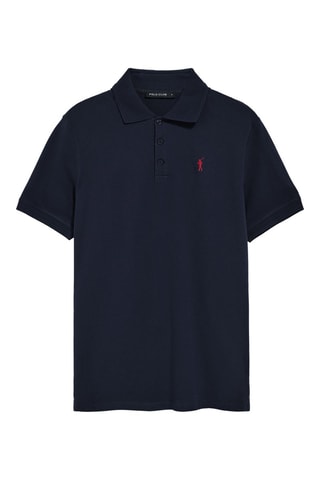 Polo regular - Bleu marine