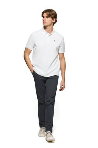 Polo regular - Blanc