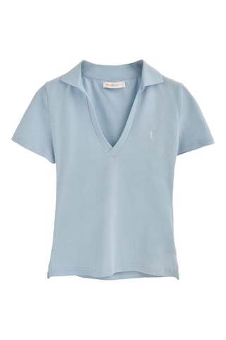 Polo slim - Bleu clair