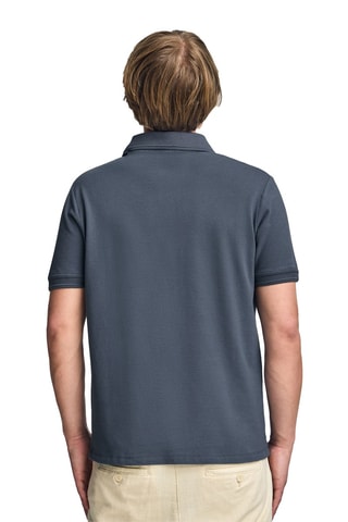 Polo regular - Bleu-gris