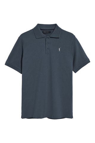 Polo regular - Bleu-gris