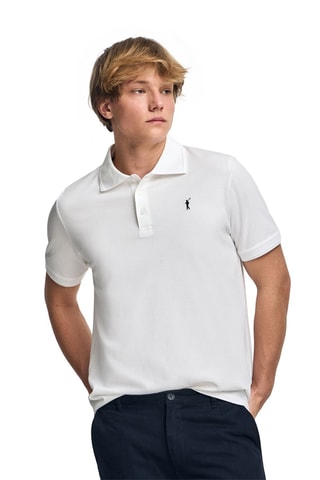 Polo regular - Blanc
