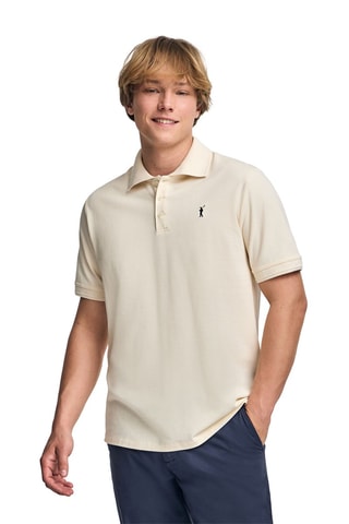 Polo regular - Ecru