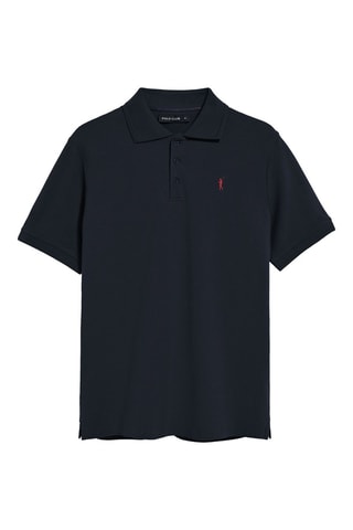 3 polos regular - Noir, bleu marine et blanc