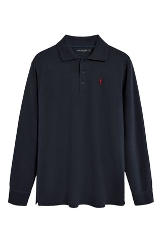 3 polos regular - Noir, bleu marine et vert