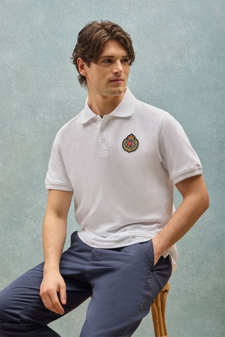 Polo regular - Blanc