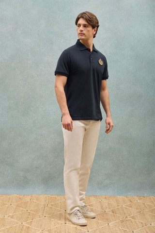 Polo regular - Bleu