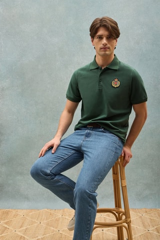 Polo regular - Vert
