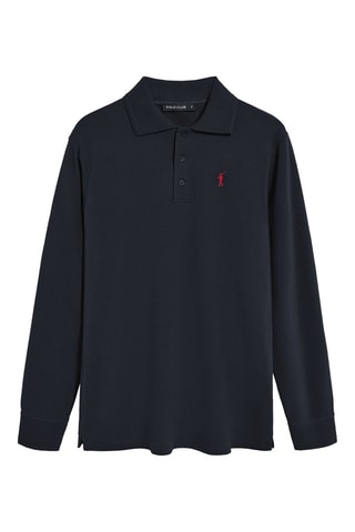 2 polos regular - Bleu marine et blanc