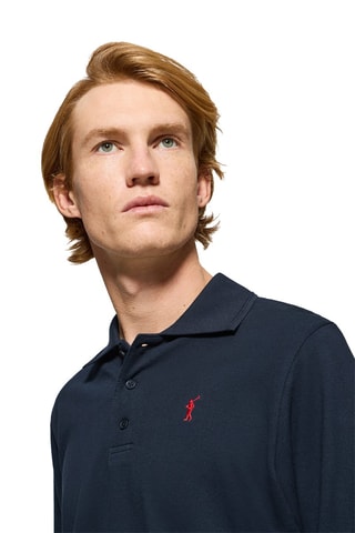 Polo regular - Bleu marine