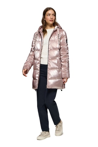 Doudoune longue - Rose