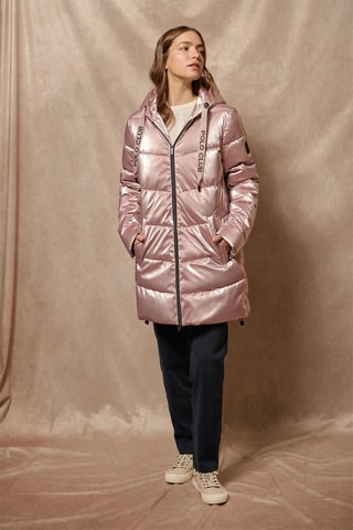 Doudoune longue - Rose