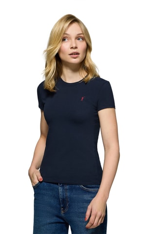 T-shirt slim - Bleu marine