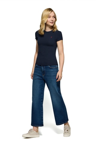 T-shirt slim - Bleu marine
