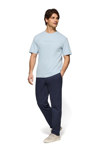 T-shirt relaxed - Bleu