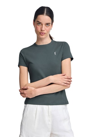T-shirt slim - Gris foncé
