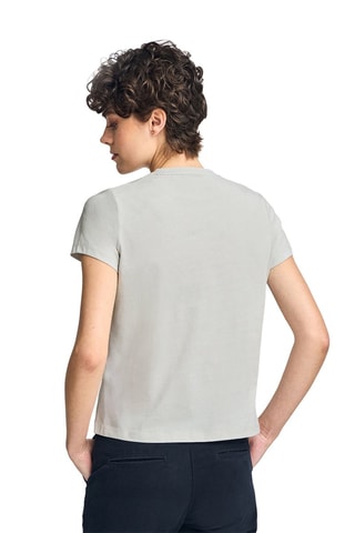 T-shirt slim - Gris clair