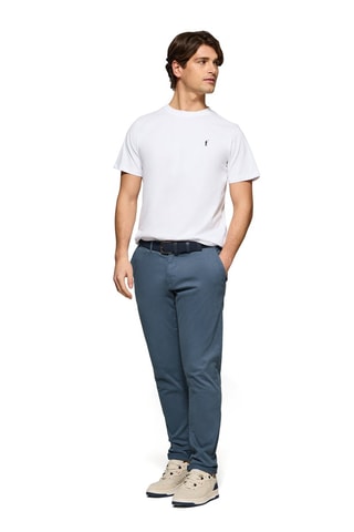 2 t-shirts regular - Bleu marine et blanc