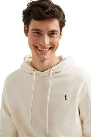 Sweat à capuche Ecru