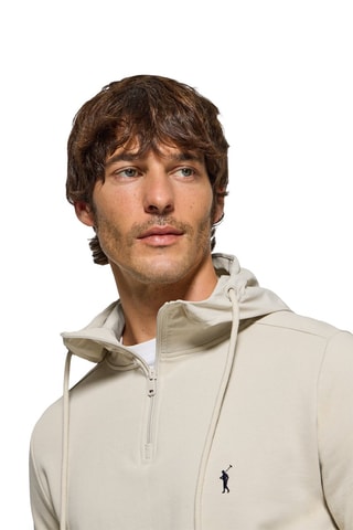 Sweat à capuche - Beige