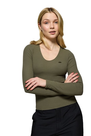 T-shirt slim - Vert