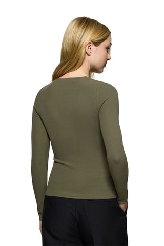 T-shirt slim - Vert