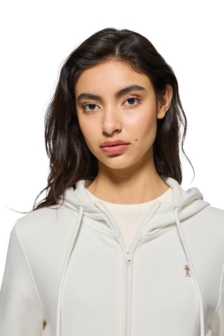 Sweat à capuche - Ecru