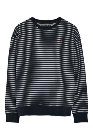Sweat oversize - Bleu marine et blanc