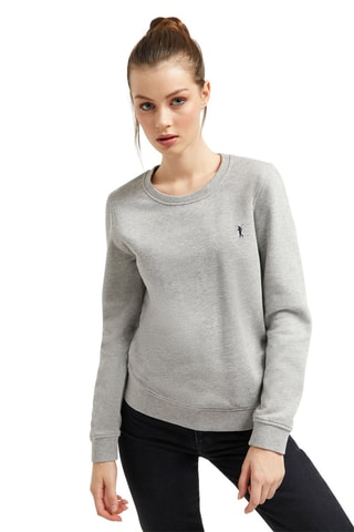 Sweat polaire Gris clair chiné