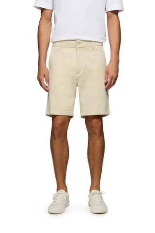 Short relaxed en lin - Beige