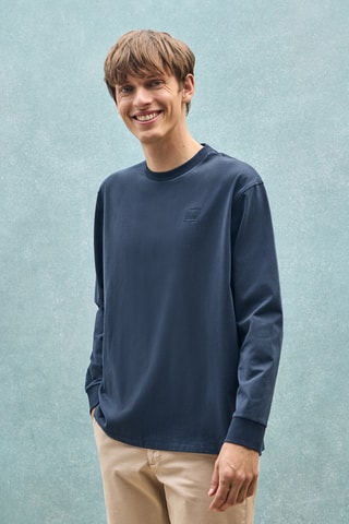 T-shirt oversize - Bleu marine