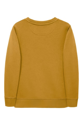 Sweat regular en coton biologique - Ocre