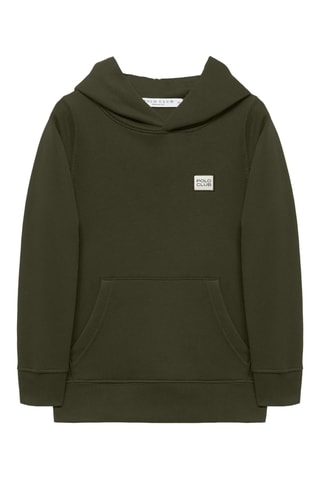 Sweat regular en coton biologique - Kaki