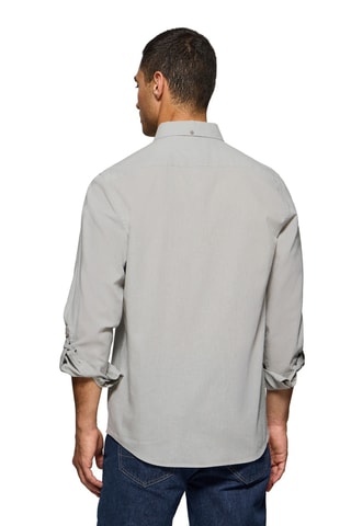 Chemise regular en lin - Gris clair