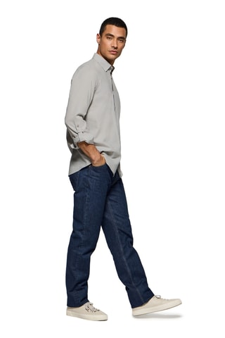 Chemise regular en lin - Gris clair