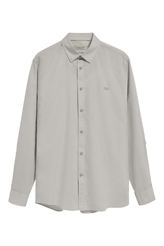 Chemise regular en lin - Gris clair