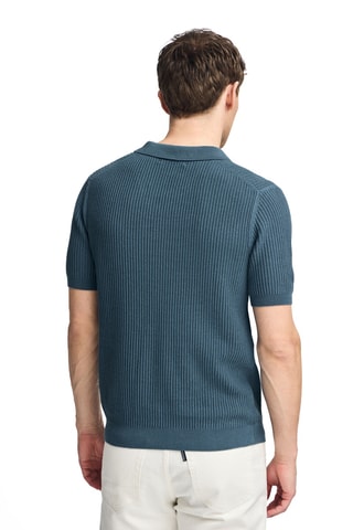 Pull en lin - Bleu pétrole
