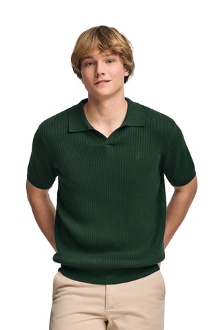 Pull en lin - Vert émeraude