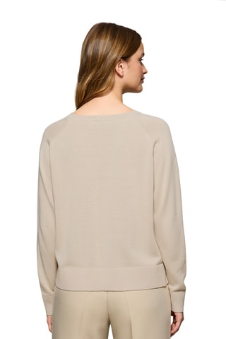 Pull regular en lin - Beige