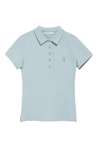 Polo slim - Bleu clair
