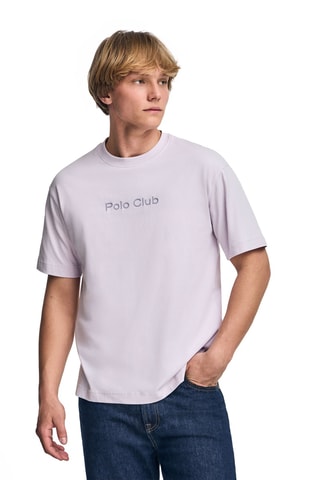 T-shirt relaxed - Mauve