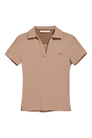 Polo slim - Marron clair