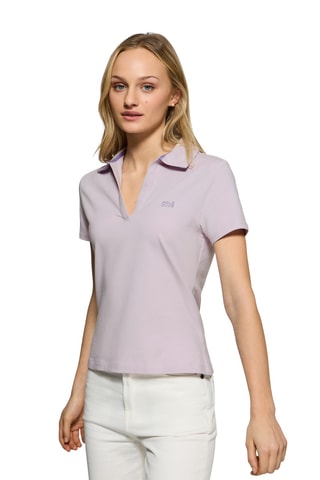 Polo slim - Mauve