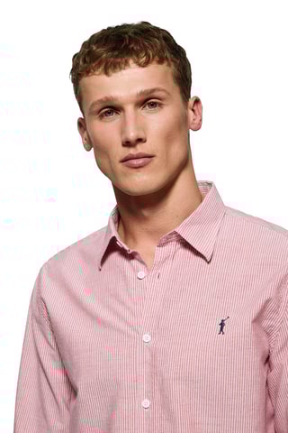 Chemise regular - Rouge
