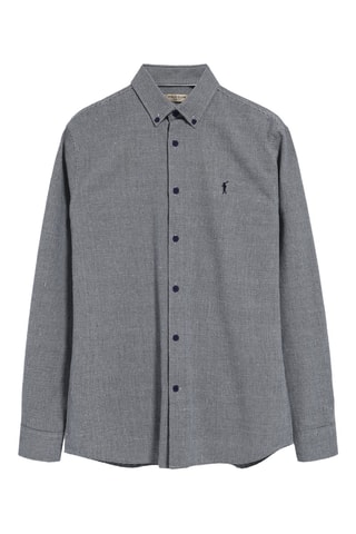 Chemise slim en lin - Bleu marine