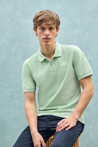 Polo relaxed - Vert clair