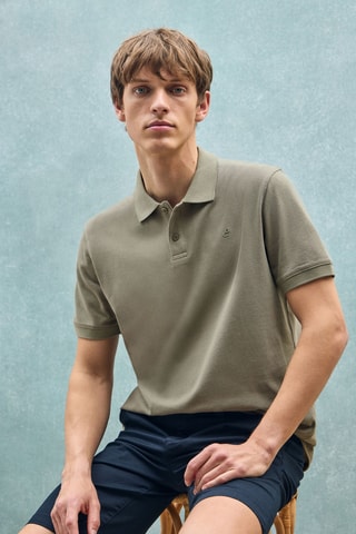 Polo regular - Kaki