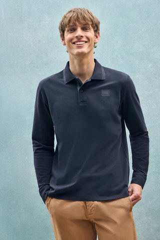 Polo regular - Bleu marine